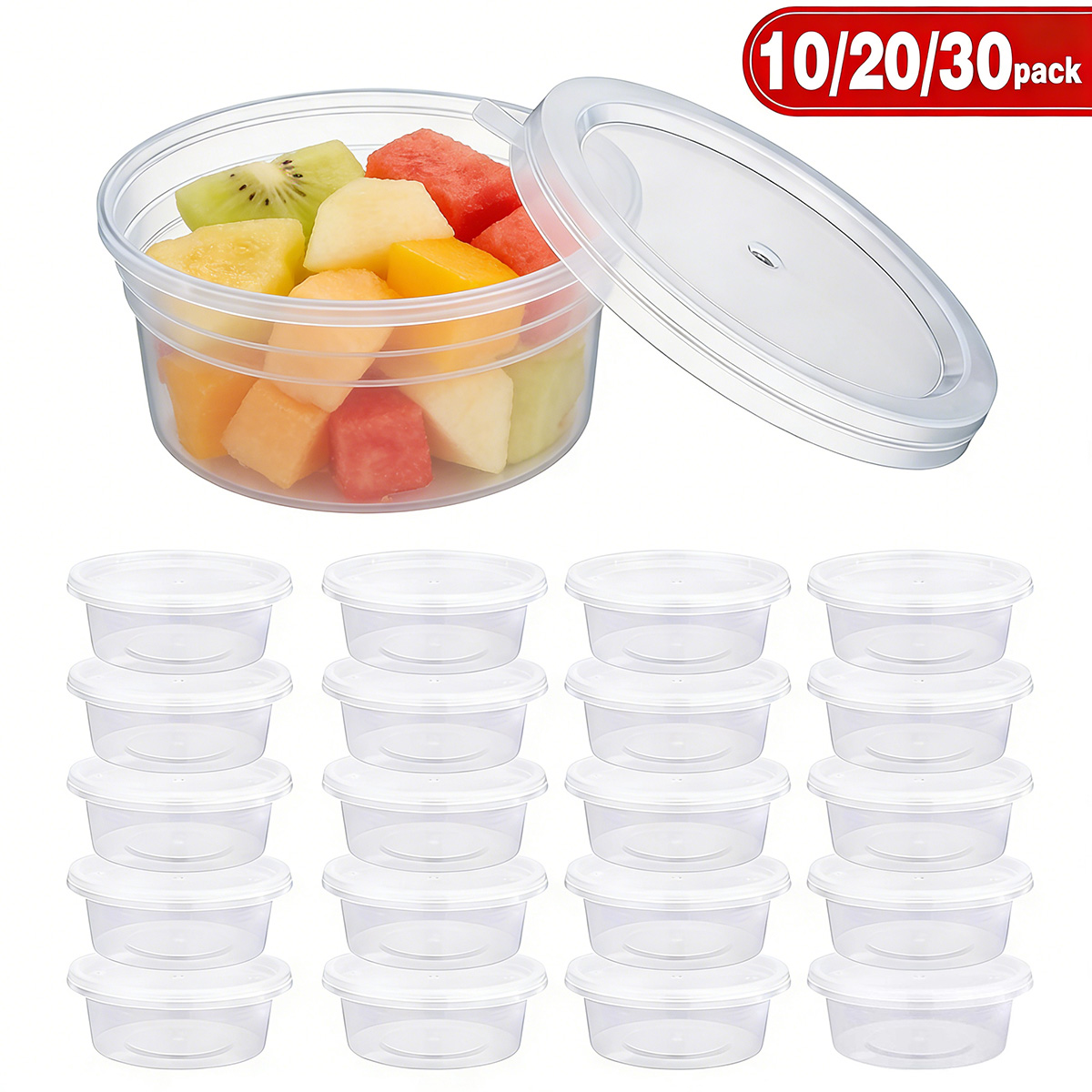 Home Cooking Food - 10/20/30 Pack Small Slime Containers With