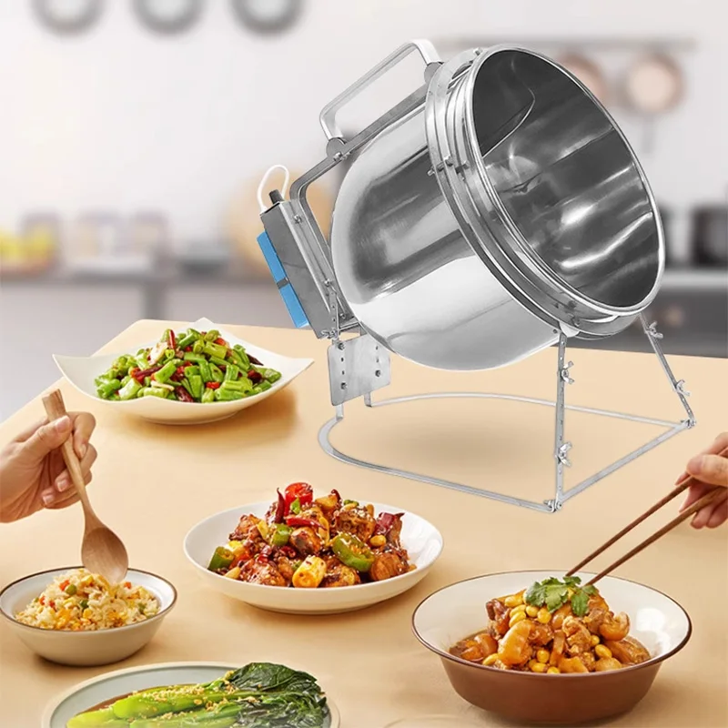Stainless Steel Stir Fryer Lar - đánh giá và giá Home Cooking Machine