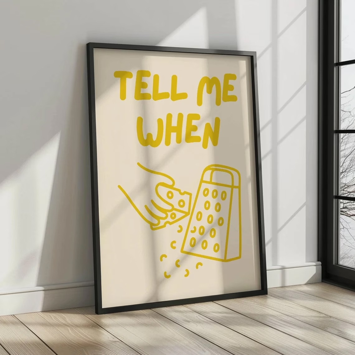 Minimalist Tell Me When Cheese - đánh giá và giá Home Cooking Quotes