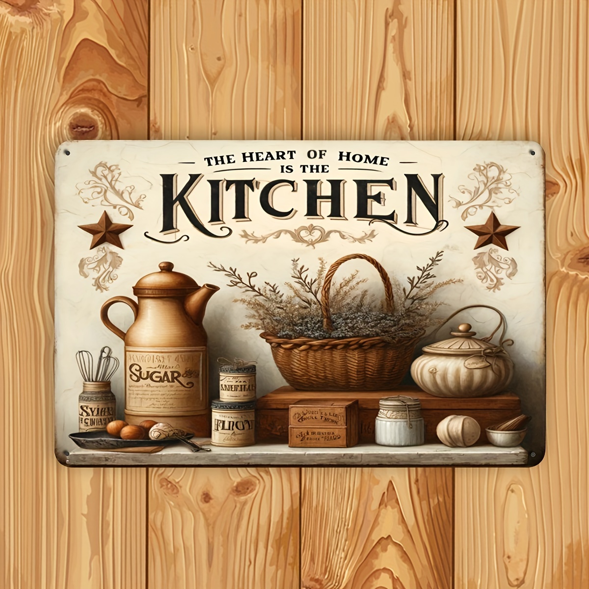 Vintage Kitchen Quote Metal Wa - đánh giá và giá Home Cooking Quotes