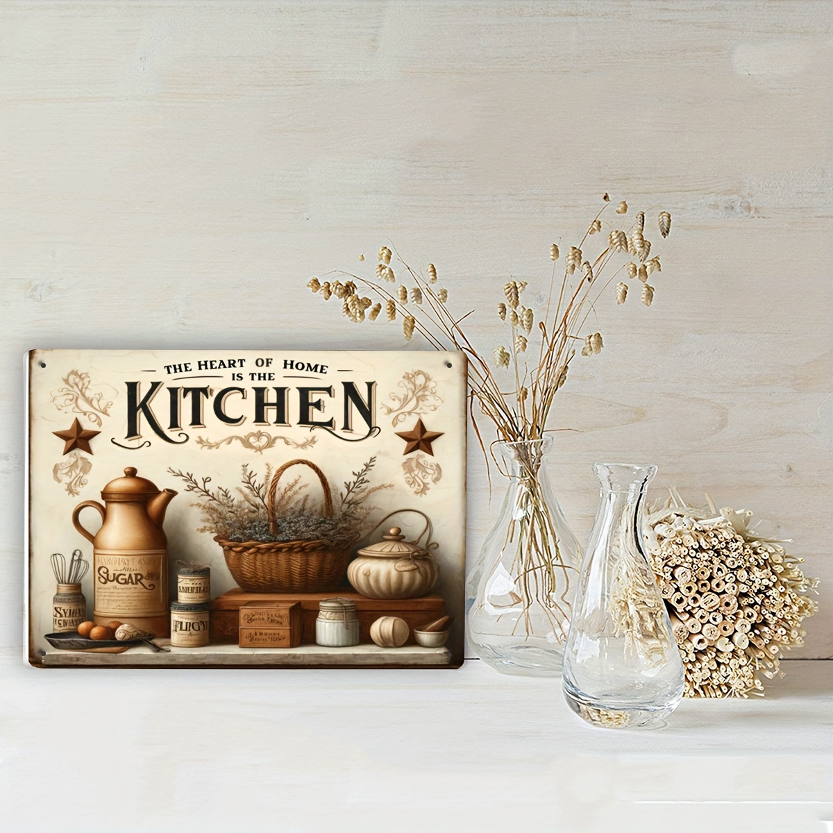 Vintage Kitchen Quote Metal Wa - đánh giá và giá Home Cooking Quotes