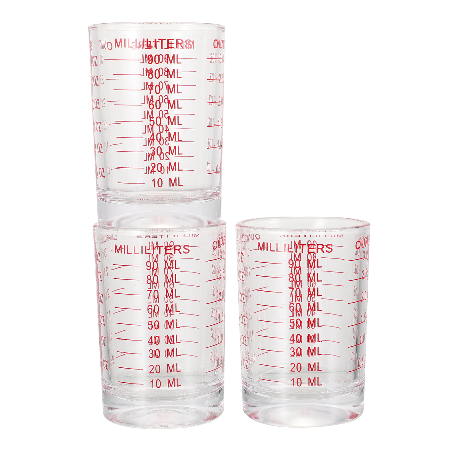 3Pcs Glass Measuring Cups Set  - đánh giá và giá Home Cooking Kitchen
