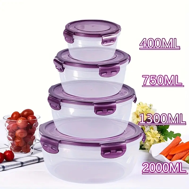 4 Plastic Food Storage Contain - đánh giá và giá Home Cooking Food