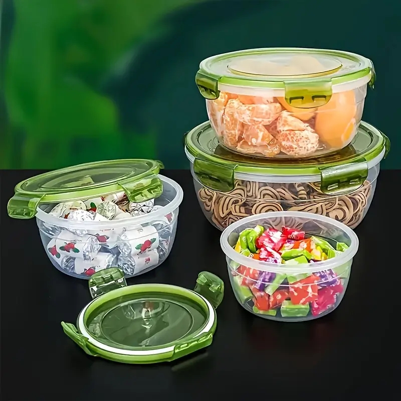 4 Plastic Food Storage Contain - đánh giá và giá Home Cooking Food