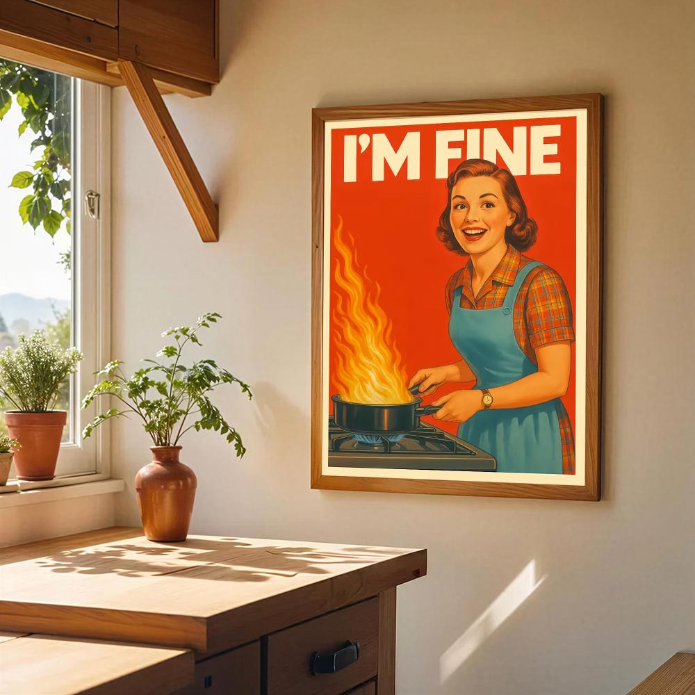 Retro Kitchen HD Wall Art Post - đánh giá và giá Home Cooking Quotes