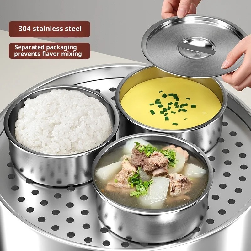 Stainless Steel Steaming Bowl  - đánh giá và giá Home Cooking Food